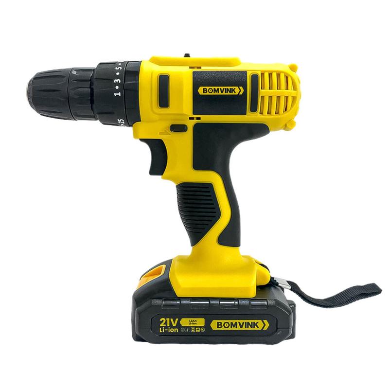 Parafusadeira Furadeira Bateria 1300mah 21v Recarregável Rpm